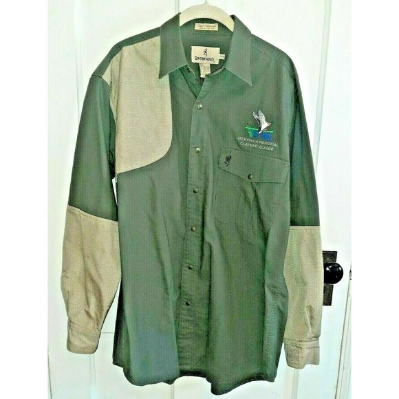 MED Browning Hunting Jacket Easter Deals Memorial Claybird Green Tan Heavyweight